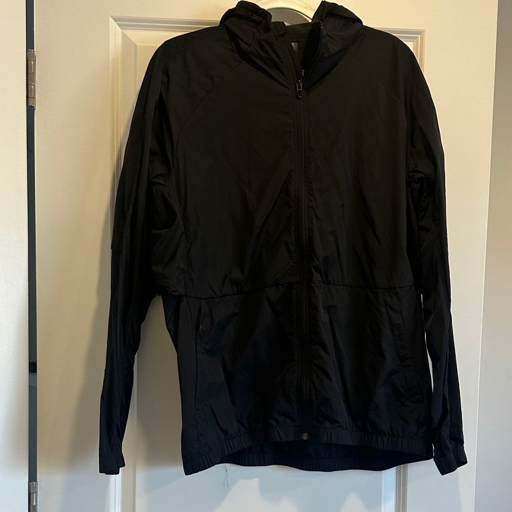 lululemon athletica Black Lightweight Hooded Windbreaker